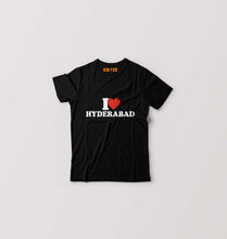 Load image into Gallery viewer, I Love Hyderabad Kids T-Shirt for Boy/Girl-Black-Ektarfa.online
