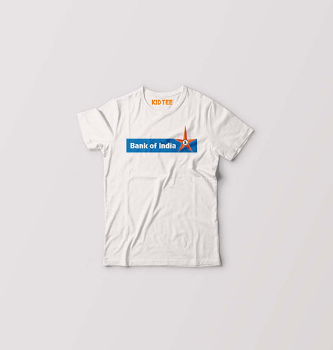 Bank of India Kids T-Shirt for Boy/Girl-White-Ektarfa.online