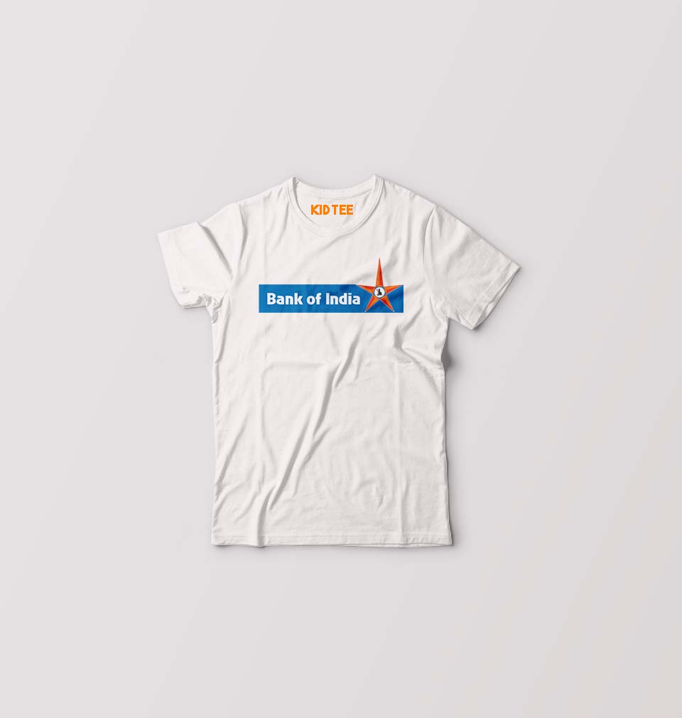 Bank of India Kids T-Shirt for Boy/Girl-White-Ektarfa.online
