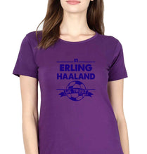 Load image into Gallery viewer, Erling Haaland T-Shirt for Women-Purple-Ektarfa.online
