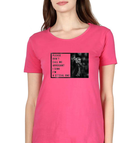 José Mourinho T-Shirt for Women-Pink-Ektarfa.online