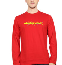 Load image into Gallery viewer, Cyberpunk Full Sleeves T-Shirt for Men-red-Ektarfa.online
