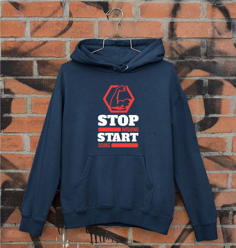 Gym Unisex Hoodie for Men/Women-Navy Blue-Ektarfa.online