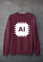 Load image into Gallery viewer, Artificial intelligence (AI) Unisex Sweatshirt for Men/Women-Maroon-Ektarfa.online
