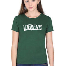 Load image into Gallery viewer, Vetements T-Shirt for Women-Dark Green-Ektarfa.online
