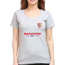 Load image into Gallery viewer, Sevilla FC 2021-22 T-Shirt for Women-Grey Melange-Ektarfa.online
