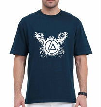 Load image into Gallery viewer, Linkin Park Oversized T-Shirt for Men-Petrol Blue-Ektarfa.online
