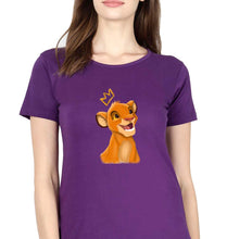 Load image into Gallery viewer, Lion King Simba T-Shirt for Women-Purple-Ektarfa.online
