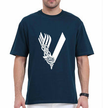 Load image into Gallery viewer, Vikings Oversized T-Shirt for Men-Petrol Blue-Ektarfa.online
