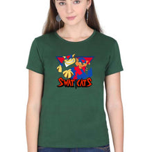 Load image into Gallery viewer, Swat Kats T-Shirt for Women-Dark Green-Ektarfa.online
