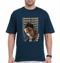 Load image into Gallery viewer, Travis Scott Oversized T-Shirt for Men-Petrol Blue-Ektarfa.online
