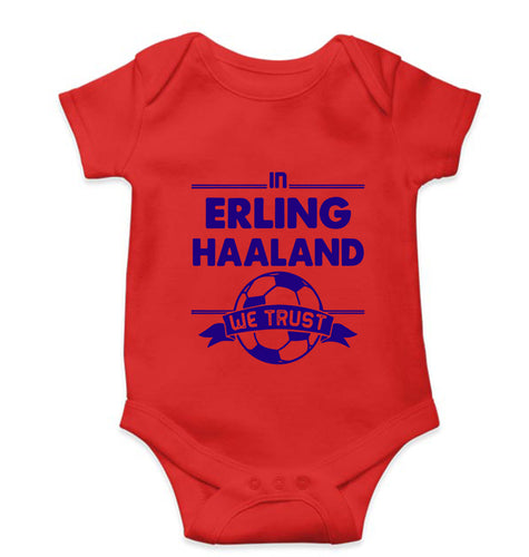 Erling Haaland Kids Romper For Baby Boy/Girl-0-5 Months(18 Inches)-RED-Ektarfa.online