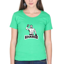 Load image into Gallery viewer, Khabib Nurmagomedov T-Shirt for Women-Flag Green-Ektarfa.online
