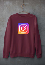 Load image into Gallery viewer, Instagram Unisex Sweatshirt for Men/Women-Maroon-Ektarfa.online
