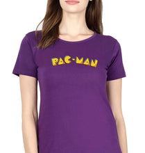 Load image into Gallery viewer, Pacman T-Shirt for Women-Purple-Ektarfa.online
