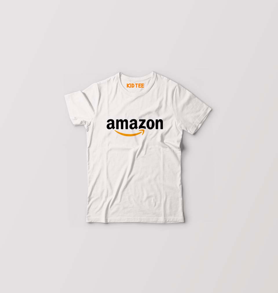 Amazon Kids T-Shirt for Boy/Girl-White-Ektarfa.online
