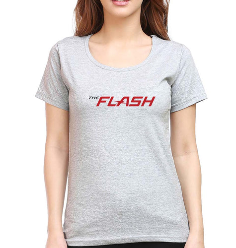 Flash Superhero T-Shirt for Women-Grey Melange-Ektarfa.online