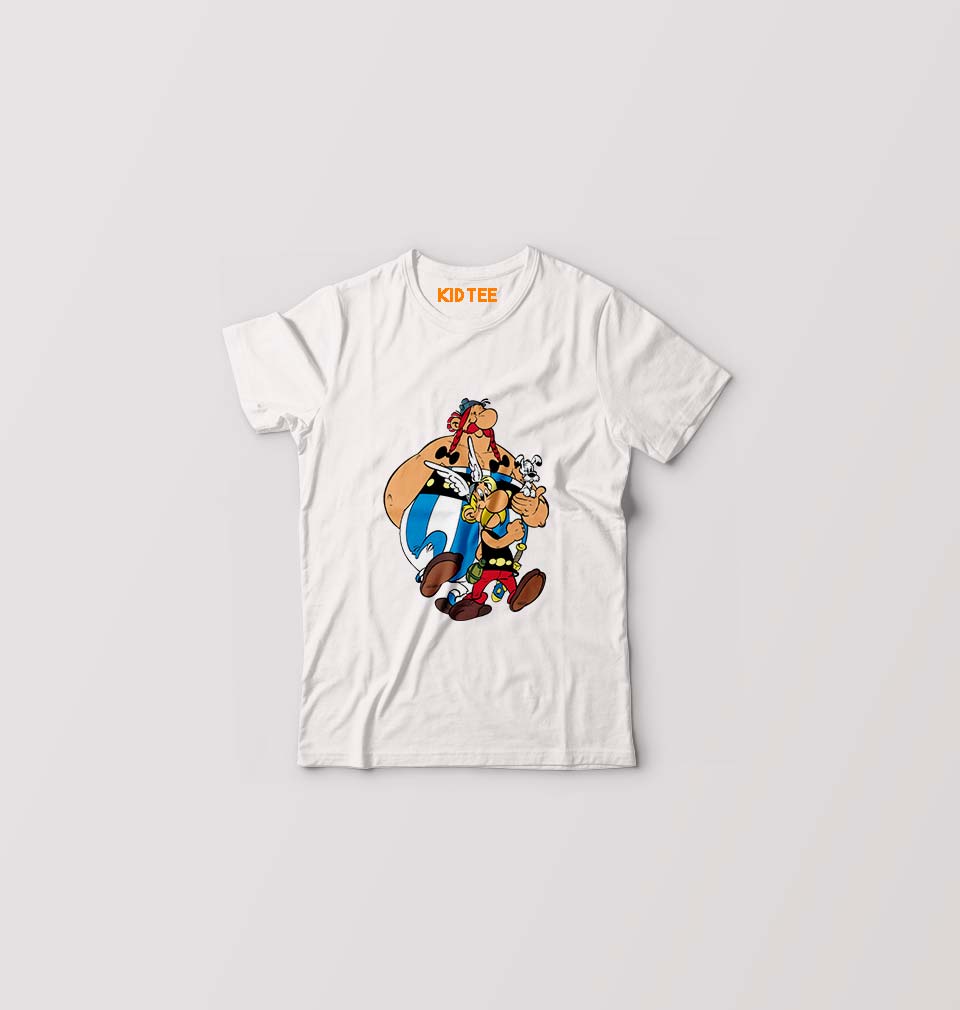 Asterix Kids T-Shirt for Boy/Girl-White-Ektarfa.online