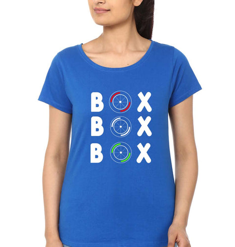 Formula 1(F1) T-Shirt for Women-XS(32 Inches)-Royal Blue-Ektarfa.online