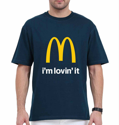 McDonald’s Oversized T-Shirt for Men-Petrol Blue-Ektarfa.online