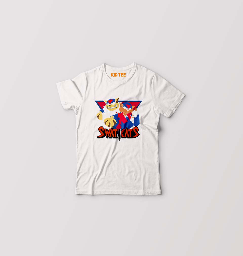 Swat Kats Kids T-Shirt for Boy/Girl-White-Ektarfa.online