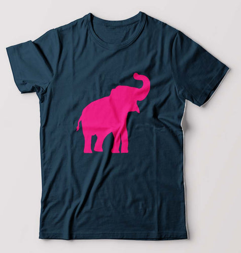 Pink Elephant T-Shirt for Men-Petrol Blue-Ektarfa.online