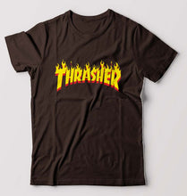 Load image into Gallery viewer, Thrasher T-Shirt for Men-Coffee brown-Ektarfa.online
