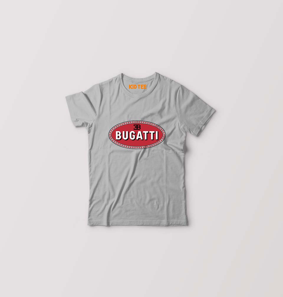 Bugatti Kids T-Shirt for Boy/Girl-Grey-Ektarfa.online
