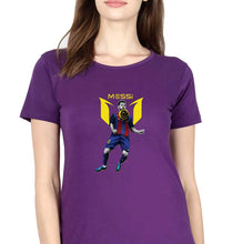 Load image into Gallery viewer, Messi T-Shirt for Women-Purple-Ektarfa.online
