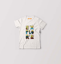 Load image into Gallery viewer, Explore Travel Adventure Kids T-Shirt for Boy/Girl-White-Ektarfa.online

