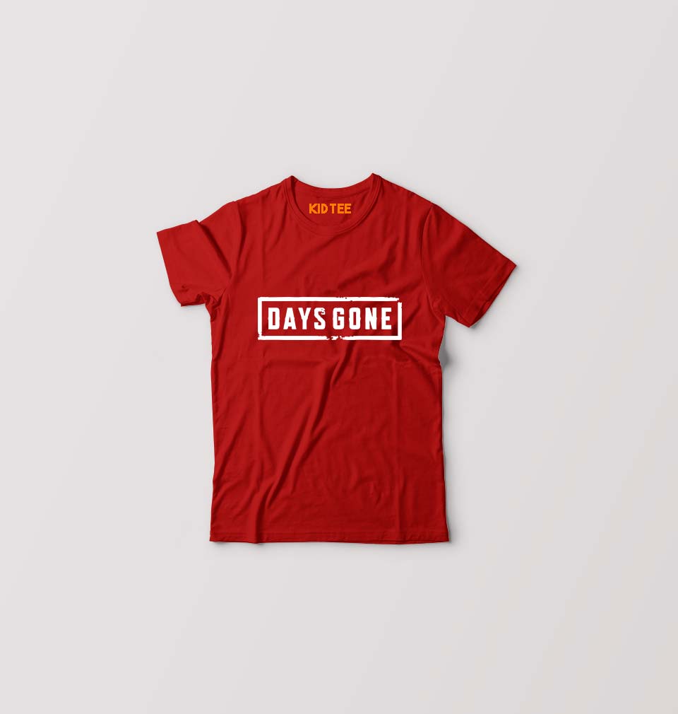 Days Gone Kids T-Shirt for Boy/Girl-Red-Ektarfa.online