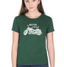 Load image into Gallery viewer, Motorcycle T-Shirt for Women-Dark Green-Ektarfa.online

