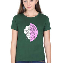 Load image into Gallery viewer, Frida Kahlo T-Shirt for Women-Dark Green-Ektarfa.online
