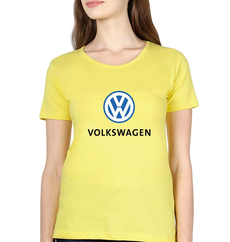 Volkswagen T-Shirt for Women-Yellow-Ektarfa.online