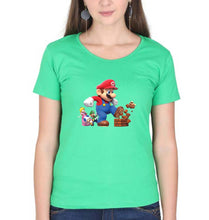 Load image into Gallery viewer, Mario T-Shirt for Women-flag green-Ektarfa.online
