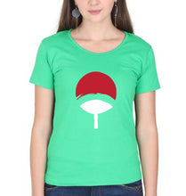 Load image into Gallery viewer, Uchiha clan T-Shirt for Women-flag green-Ektarfa.online
