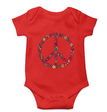 Load image into Gallery viewer, Floral Peace Kids Romper For Baby Boy/Girl-Red-Ektarfa.online
