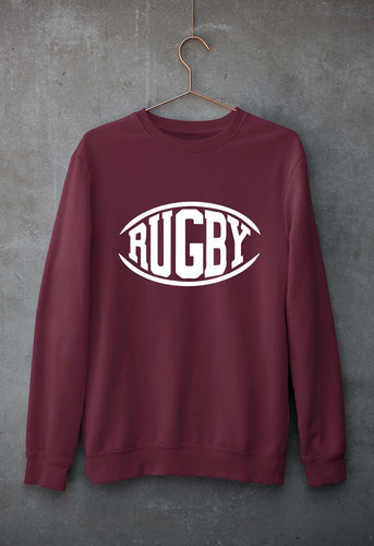 Rugby Unisex Sweatshirt for Men/Women-Maroon-Ektarfa.online