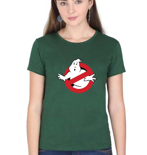 Ghostbusters T-Shirt for Women-Dark Green-Ektarfa.online