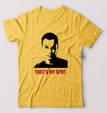 Load image into Gallery viewer, Sheldon Cooper That&#39;s My Spot T-Shirt for Men-Golden Yellow-Ektarfa.online
