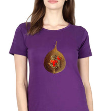 Load image into Gallery viewer, Ganpati T-Shirt for Women-Purple-Ektarfa.online
