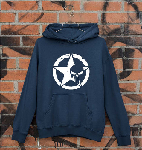 Punisher Unisex Hoodie for Men/Women-Navy Blue-Ektarfa.online