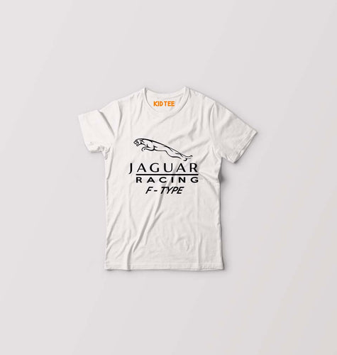 Jaguar Kids T-Shirt for Boy/Girl-White-Ektarfa.online
