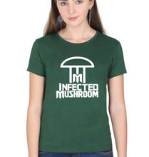 Load image into Gallery viewer, Infected Mushroom T-Shirt for Women-Dark Green-Ektarfa.online
