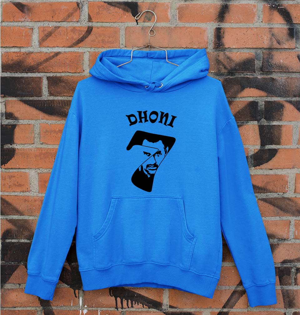 MS Dhoni (MSD) Unisex Hoodie for Men/Women-Royal Blue-Ektarfa.online