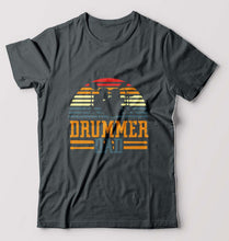 Load image into Gallery viewer, Drummer Dad T-Shirt for Men-Steel grey-Ektarfa.online
