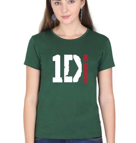 One Direction T-Shirt for Women-Dark Green-Ektarfa.online