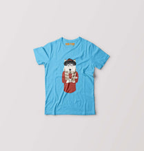 Load image into Gallery viewer, Hipster Wolf Kids T-Shirt for Boy/Girl-Light Blue-Ektarfa.online
