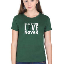 Load image into Gallery viewer, Love Novak Djokovic Tennis T-Shirt for Women-Dark Green-Ektarfa.online
