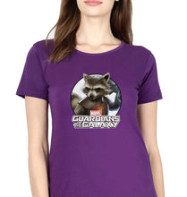 Load image into Gallery viewer, Rocket Raccoon T-Shirt for Women-Purple-Ektarfa.online
